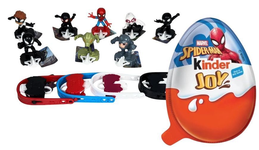 Шоколадные яйца Kinder Joy Spider Man 24шт х 20г 11099 фото