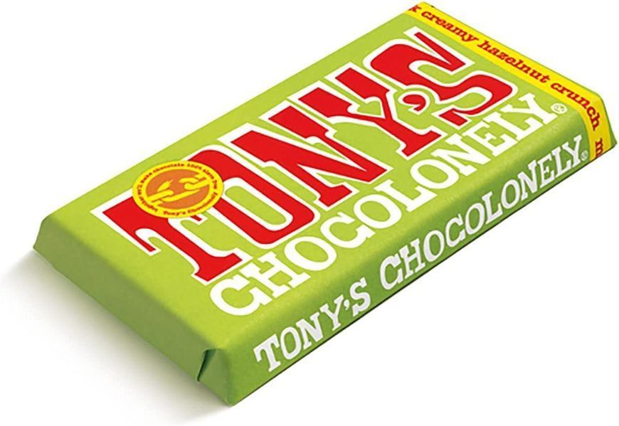 Молочний шоколад Tony's Chocolonely Fair Trade зі сливками та лісовим горіхом 180 г 6845 фото