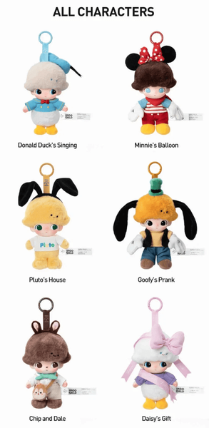 Мягкая игрушка-брелок Pop Mart Dimoo World Disney Series Оригинал&nbsp;1шт 9068 фото