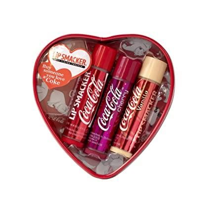 Помада зі смаком набір Lip Smacker Coca-Cola Heart Tin 80g 4473 фото