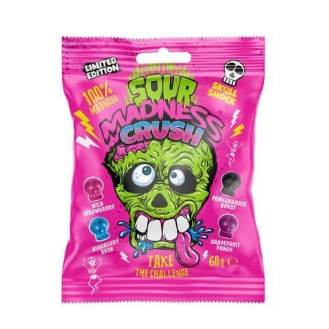 Леденцы Sour Madness Crush 60 g 5492 фото