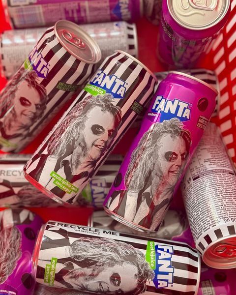 Газированный напиток Fanta New Beetlejuice Haunted Spiced со вкусом винограда 355 мл 7145 фото