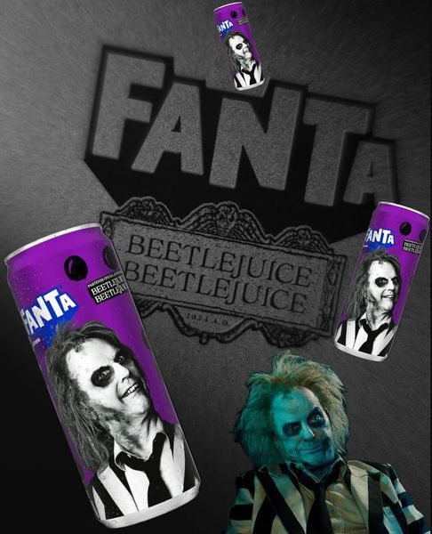 Газированный напиток Fanta New Beetlejuice Haunted Spiced со вкусом винограда 355 мл 7145 фото