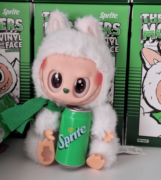 Мягкая игрушка-брелок Лабубу Pop Mart Monsters Labubu x Sprite, 1шт 9219 фото
