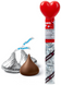 Шоколадные конфеты Hershey&rsquo;s Kisses Heart Cane Milk Chocolate Tubes 63.5г 8057 фото 2