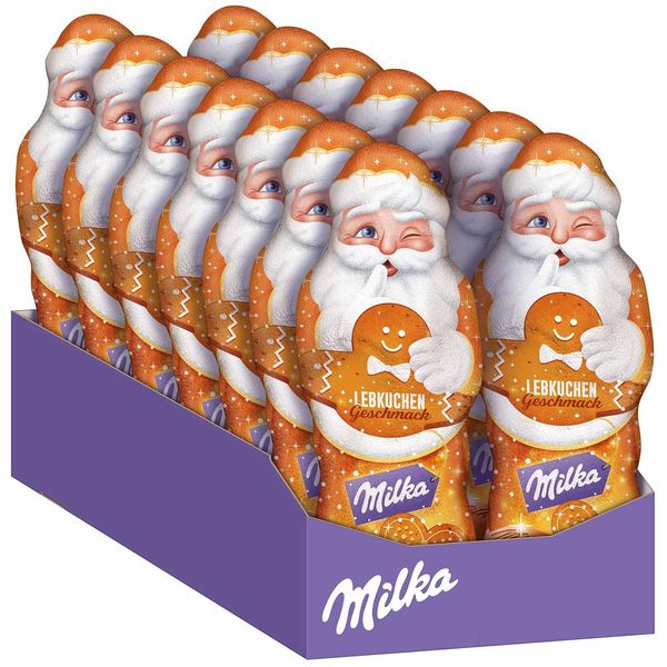 Шоколадная фигурка Milka Weihnachtsmann Lebkuchen Geschmack 100 g 4213 фото