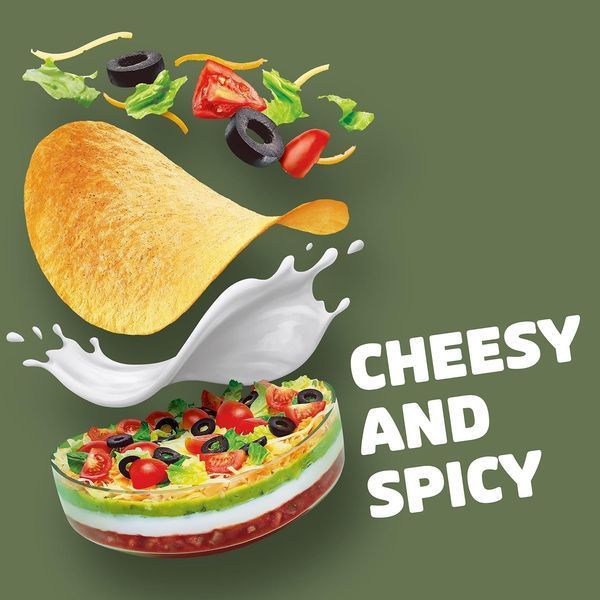 Чипсы Pringles 7-Layer Dip Potato Crisps Chips 158г 8650 фото