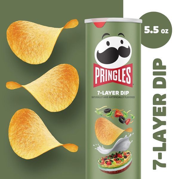 Чипсы Pringles 7-Layer Dip Potato Crisps Chips 158г 8650 фото