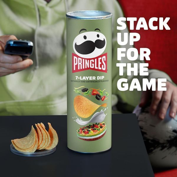 Чипсы Pringles 7-Layer Dip Potato Crisps Chips 158г 8650 фото