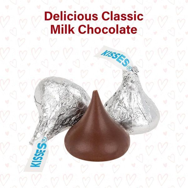 Шоколадные конфеты Hershey&rsquo;s Kisses Heart Cane Milk Chocolate Tubes 63.5г 8057 фото
