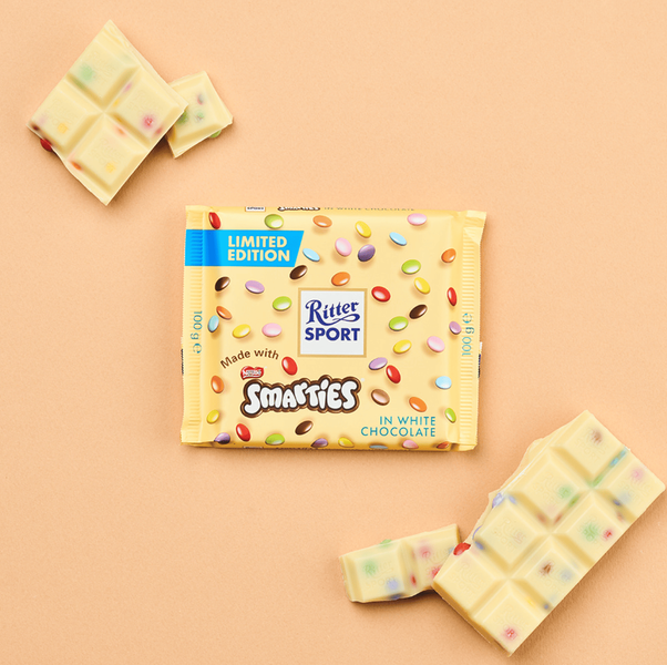 Шоколад Ritter Sport Smarties White Chocolate с драже 100г 10354 фото