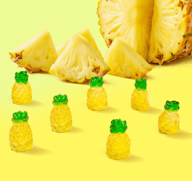 Желейные конфеты Cokoc Peeling Soft Candy Pineapple 75г 10154 фото