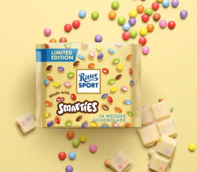 Шоколад Ritter Sport Smarties White Chocolate с драже 100г 10354 фото