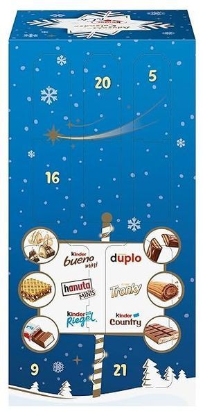 Адвент календар Kinder & Ferrero Selection Adventskalender 295g 5831 фото