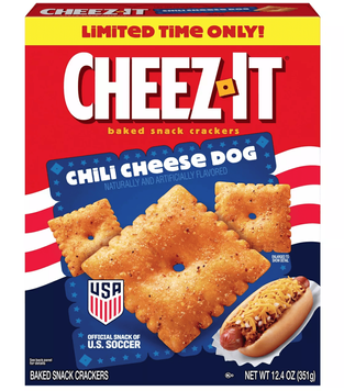 Снеки Cheez-It Chili Cheese Dog Baked Snack Crackers 351г 11621 фото