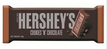 Шоколад Hershey's Cookies Chocolate Bar 40g 11363 фото