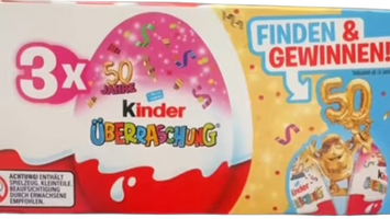 Набір Kinder Surprise Gold Kinderini Limited Edition для дівчаток 3 шт х 20 г 7585 фото