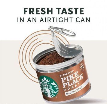 Молотый кофе Starbucks Medium Roast Pike Place 37g 2733 фото