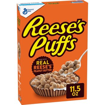 Сухий сніданок з арахісової пастою Reese's Puffs 326g 0884 фото