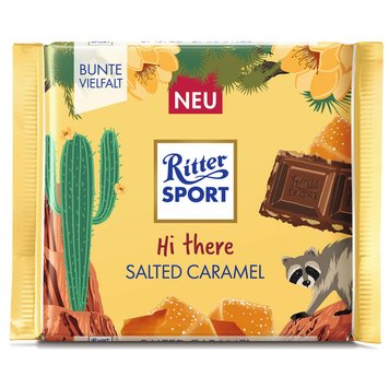 Шоколадка Ritter Sport "Hi There" - Salted Caramel Chocolate 100 g 2614 фото