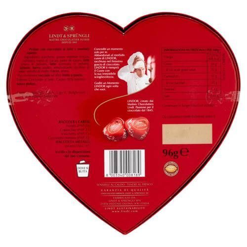 Шоколадные сердечки Lindt Lindor Cuori Latte 96 г. 8058 фото
