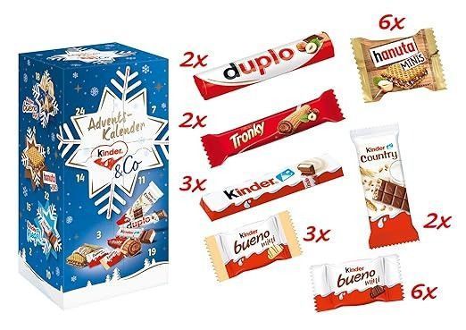 Адвент календар Kinder & Ferrero Selection Adventskalender 295g 5831 фото