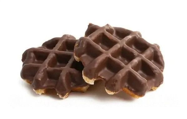 Бельгійські лєжзькі цукрові вафлі з шоколадом Liege wafels cocoa Everyday 600g 5159 фото