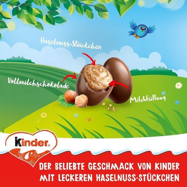 Шоколадні яйця Kinder Mini Eggs Haselnuss Easter 85г 10749 фото