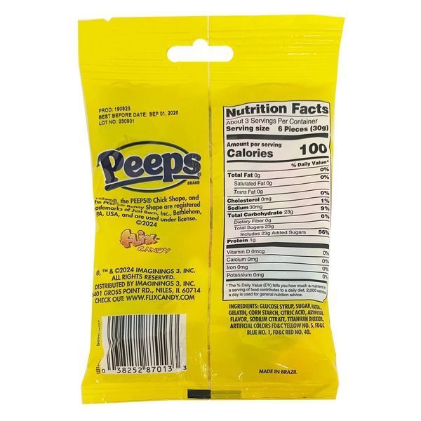 Маршмеллоу Peeps Easter Gummies Candy Bag, 106г 6498 фото