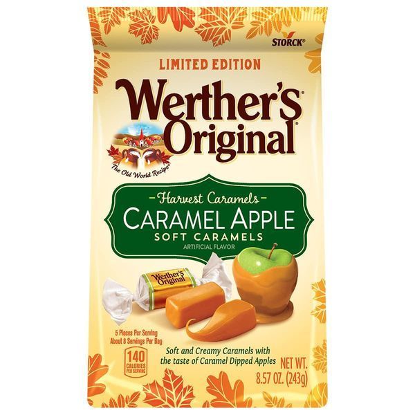 Цукерки Werther's Original Soft Harvest Apple Caramel Candy 243 г 7302 фото