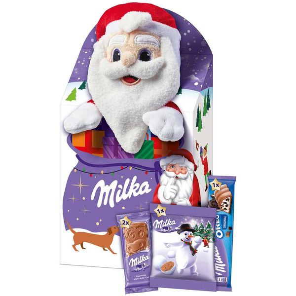 Новогодний подарок с игрушкой Milka Magic Mix Санта-Клаус 96g 4214 фото