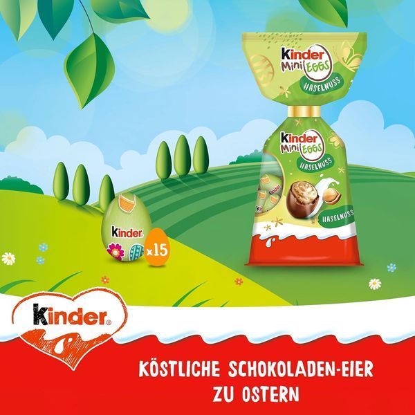 Шоколадні яйця Kinder Mini Eggs Haselnuss Easter 85г 10749 фото