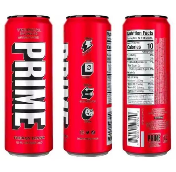 Энергетический напиток Prime Energy со вкусом тропического пунша, 330мл 6616 фото