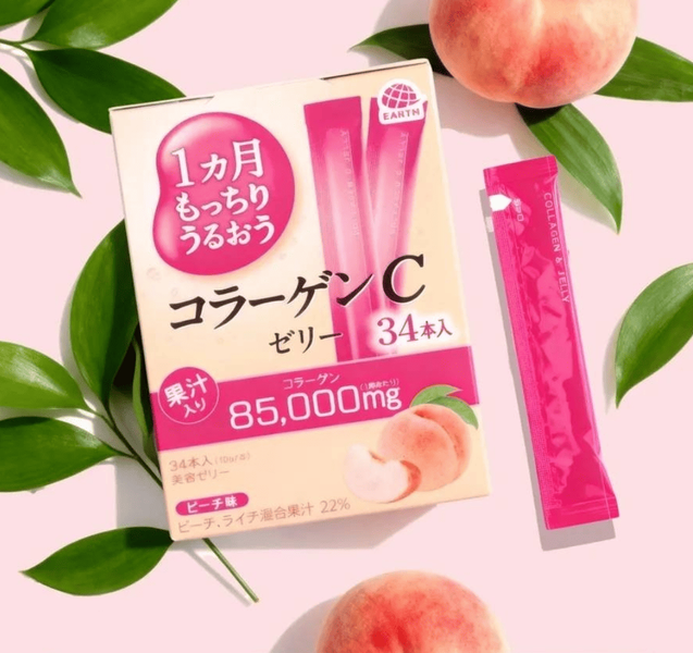 Коллаген в форме желе Earth Collagen C Jelly Peach 34шт х 10г 10699 фото