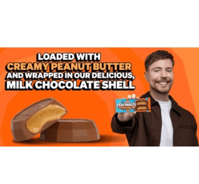 Шоколадные конфеты Feastables MrBeast Peanut Butter Cups 40г 9616 фото