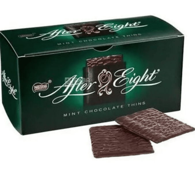 Шоколадные конфеты Nestle After Eight Mint Chocolate Thins 200г 9169 фото