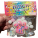 Игрушка-антистресс Таба Лапка Pinch Family Сквиш Лапка Котика бело-розовая с блестками 7735 фото 1