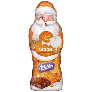 Шоколадний дід мороз Milka Santa Claus Gingerbread 100 g 4325 фото