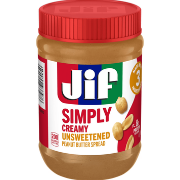 Арахисовая паста Jif Simply Creamy Unsweetened Peanut Butter Spread 425г 11423 фото