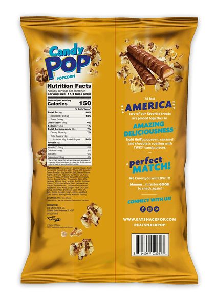 Попкорн Candy Pop TWIX Popcorn155 g 4796 фото