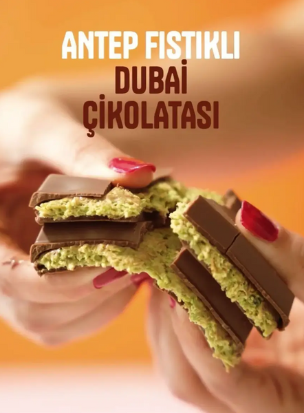 Новогодний дубайский шоколад с фисташками Konak Antep Fıstıklı Dubai &Ccedil;ikolatası 200г 7835 фото