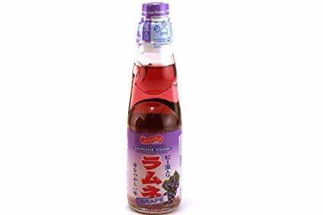 Японская газировка с шариком Ramune Grape 200ml 1751 фото