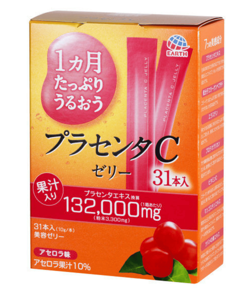 Коллаген в форме желе Earth Placenta Collagen Jelly Acerola Flavor 31шт х 10г 10700 фото