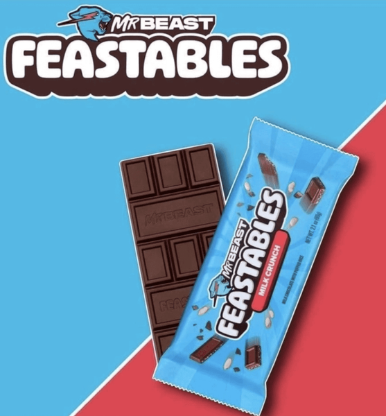 Шоколад Feastables Mr. Beast Milk Crunch 5шт x 35г 9957 фото