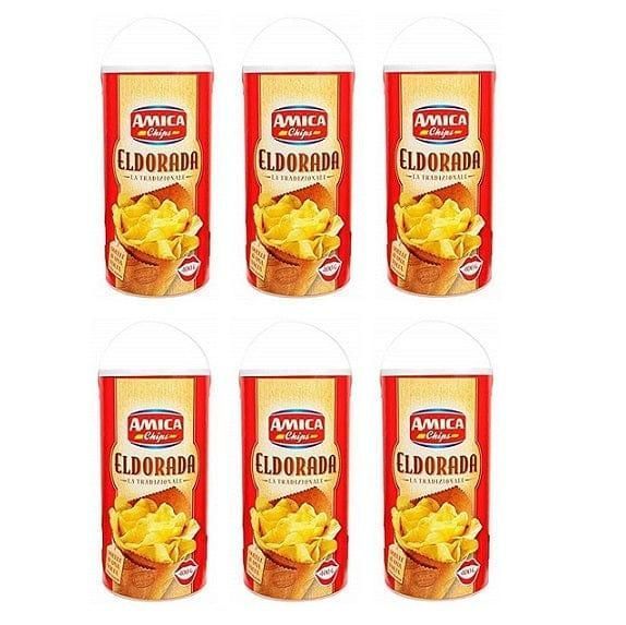 Чіпси Amica Chips Eldorada Tradizionale Can Potato Chips 400г 6816 фото