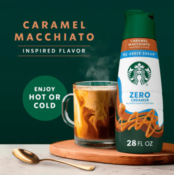 Сливки для кофе Starbucks Zero Grams Added Sugar Caramel Macchiato 828 мл 9521 фото