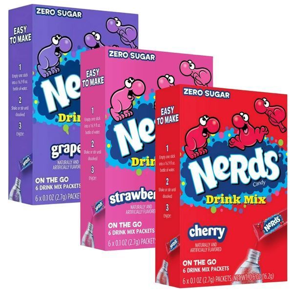 Порошковий напій Nerds PwdMix Cherry 6 стиков 16.2г 6688 фото