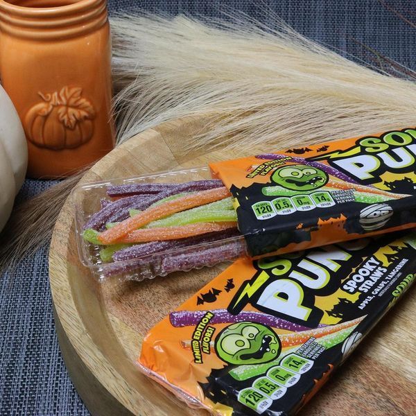 Кислі жувальні цукерки Sour Punch Halloween Spooky Straws 90 г 7303 фото