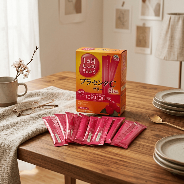 Коллаген в форме желе Earth Placenta Collagen Jelly Acerola Flavor 31шт х 10г 10700 фото