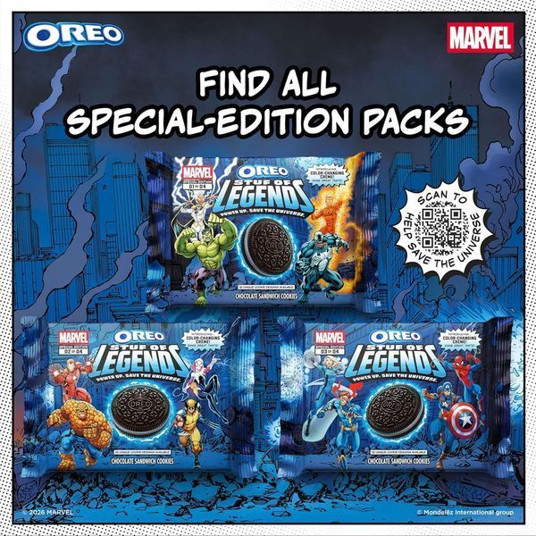 Печенье Oreo Marvel Stuf Of Legends Special Edition 303г 10853 фото